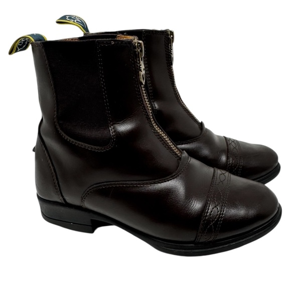 Moretta Horseback Riding Boots Paddock Equestrian Black Leather - Picture 1 of 14
